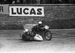 Fritz Hillebrand & Manfred Grunwald (BMW) 1954 Sidecar TT