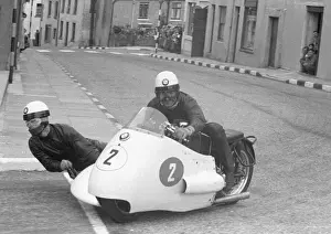 Fritz Hillebrand & Manfred Grunwald (BMW) 1956 Sidecar TT