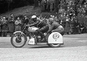 Fritz Muhlemann W Reusser BSA 1956 Sidecar TT