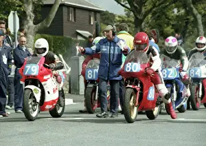 Ducati Prints: Garry Bennett (Honda & David Lloyd (Ducati) 1992 Junior Manx Grand Prix