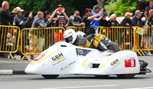 Images Dated 8th June 2018: Gary Bryan & Philip Hyde (Baker Honda) 2018 Sidecar TT