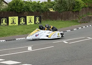 Images Dated 5th July 2023: Gary Bryan Philip Hyde Baker Honda 2023 Sidecar TT