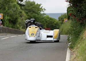 Images Dated 5th July 2023: Gary Bryan Philip Hyde Baker Honda 2023 Sidecar TT