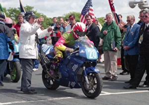 Images Dated 20th July 2020: Gary Carswell (Honda) 1999 Junior TT