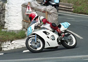 Images Dated 7th April 2021: Gary Carswell (Yamaha) 1996 Junior Manx Grand Prix