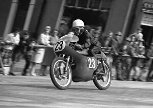 Images Dated 1st August 2016: Gary Dickinson (Ducati) 1961 Ultra Lightweight TT