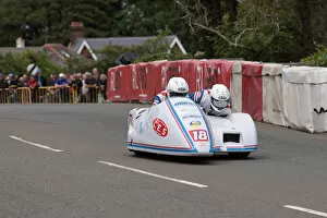 Images Dated 16th July 2022: Gary Gibson & Tom Christie (Suzuki Shelbourne) 2022 Sidecar TT