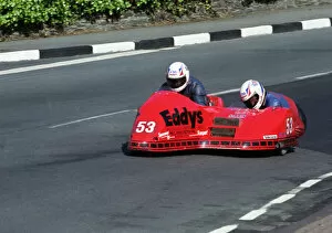 Images Dated 1st January 2022: Gary Horspole & Kevin Leigh (Shelbourne Honda) 1994 Sidecar TT