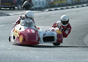 Images Dated 22nd April 2021: Gavin Porteus & Scott Butler (Kawasaki) 1993 Sidecar TT