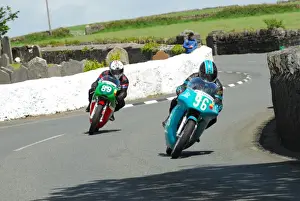 Rod Graham Prints: Geoff Bates (Honda) and Rod Graham (Ducati) 2015 Pre TT Classic