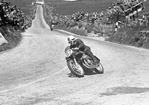 Images Dated 22nd April 2020: Geoff Duke (Gilera) 1953 Senior TT