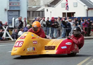 Images Dated 19th July 2020: Geoff Hands & Andy Smith (Jacobs Yamaha) 1995 Sidecar TT