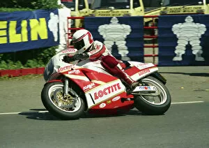 Images Dated 3rd February 2013: Geoff Johnson (Loctite Yamaha) at Ballacraine; 1988 Production B TT