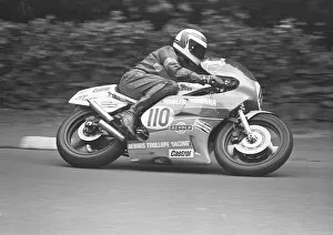 Images Dated 9th April 2022: Geoff Johnson (Yamaha) 1980 Senior Manx Grand Prix