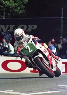 Images Dated 13th November 2017: Geoff Johnson (Yamaha) 1987 Production B TT