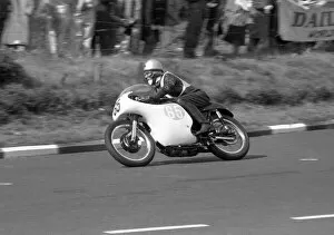 Images Dated 15th December 2020: Geoff Morgan (AJS) 1963 Junior Manx Grand Prix
