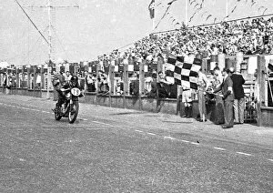 Images Dated 27th June 2021: Geoff Read (Norton) 1951 Junior Clubman TT