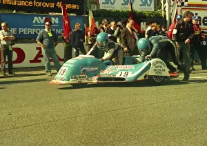 Geoff Rushbrook & Geoff Leitch (Ireson Yamaha) 1987 Sidecar TT