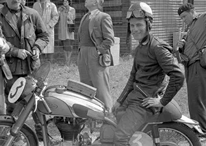 Images Dated 18th October 2018: Geoff Tanner (Norton) 1954 Junior Clubman TT