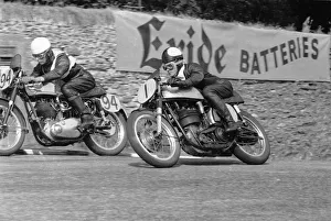 Images Dated 18th October 2018: Geoff Tanner (Norton) 1955 Senior Manx Grand Prix