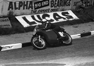 Images Dated 18th October 2018: Geoff Tanner (Norton) 1958 Junior TT