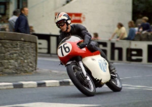 Images Dated 23rd May 2018: Geoff Taylor (AJS) 1972 Junior Manx Grand Prix
