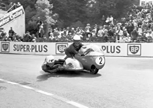 Images Dated 24th July 2016: Georg Auerbacher & Peter Rykers (BMW) 1965 Sidecar TT