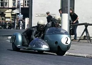 Images Dated 20th January 2018: George Auerbacher & Eduard Dein (BMW) 1967 Sidecar TT