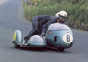 Images Dated 18th October 2018: George Auerbacher & Hermann Hahn (BMW) 1970 Sidecar 750 TT