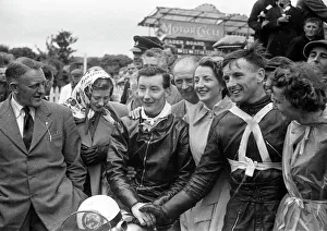 Images Dated 11th January 2018: George Costain & Derek Powell 1954 Senior Manx Grand Prix