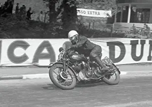 George Douglass at Quarter Bridge: 1953 Clubman 1000cc TT