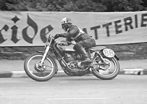 Images Dated 15th August 2022: George Ewer (AJS) 1951 Junior Manx Grand Prix