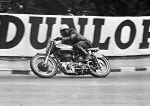 Images Dated 16th August 2016: George Morrison (Norton) 1950 Senior TT