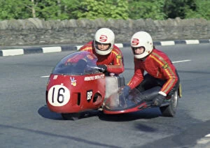 Images Dated 7th October 2020: George O Dell & Bill Boldison (BSA) 1973 750 Sidecar TT TT