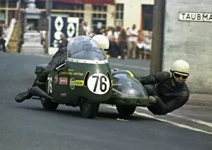 Images Dated 10th August 2017: George O Dell & Peter Stockdale (Triumph) 1970 500 Sidecar TT