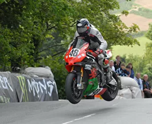 Images Dated 30th May 2020: George Spence (Aprilia) 2011 Superbike TT
