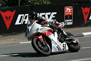 Images Dated 31st May 2008: George Spence at Quarter Bridge: 2008 Superbike TT