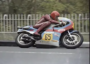 Suzuki Prints: German Herbert Schwifrecke (Suzuki) at Braddan Bridge