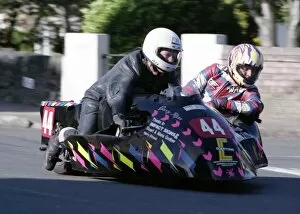 Images Dated 7th January 2018: Gerry Flynn & Wade Boyd (Jacobs Kawasaki) 1994 Sidecar TT