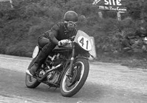 Images Dated 28th March 2021: Gerry Turner (Pike BSA) 1956 Junior TT