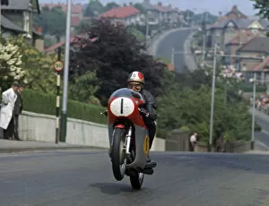 1970 Senior Tt Collection: Giacomo Agostini (MV) on Agos Leap 1970 Senior TT