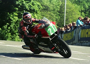 Images Dated 3rd February 2018: Glenn Williams (Suzuki) 1987 Production B TT