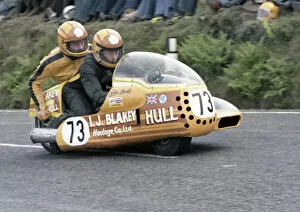 Images Dated 13th December 2019: Glyn Jacobs & Phil Bolton (Triumph) 1978 Sidecar TT