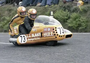 Triumph Prints: Glyn Jacobs & Phil Bolton (Triumph) 1978 Sidecar TT