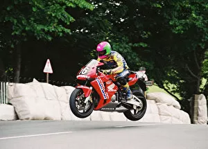 Images Dated 17th August 2018: Gordon Blackley (Honda) 2004 Production 600 TT