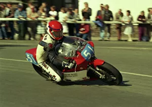 Images Dated 1st February 2018: Gordon Brown (Yamaha) 1987 Junior Manx Grand Prix