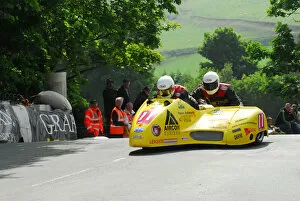 Images Dated 2nd June 2012: Gordon Shand & Stuart Clark (Shand Suzuki) 2012 Sidecar TT