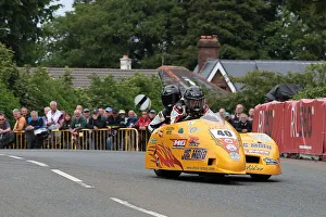 Images Dated 15th July 2022: Goulven Crochemore & Marlene Labulez (Shelbourne Suzuki) Sidecar TT