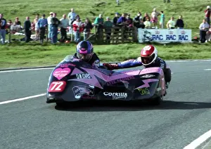 Graham Hayne & Mark Beaumont (Kawasaki) 1993 Sidecar TT