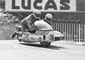 Graham Hilditch Gallery: Graham Hilditch & Kevin Littlemoor (Grangeside Imp) 1975 1000 Sidecar TT